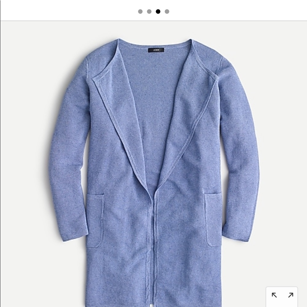 Juliette collarless sweater -blazer in line blend